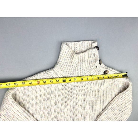 J. Crew Women's S Merino Wool Blend Pastel Rainbow Confetti Cozy Knit Sweater - Picture 6 of 13